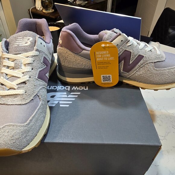 New Balance YGD Rain Grey 574 Mens Size 10 CORDURA NEW Scarpe Sneakers UOMO - Picture 3 of 15